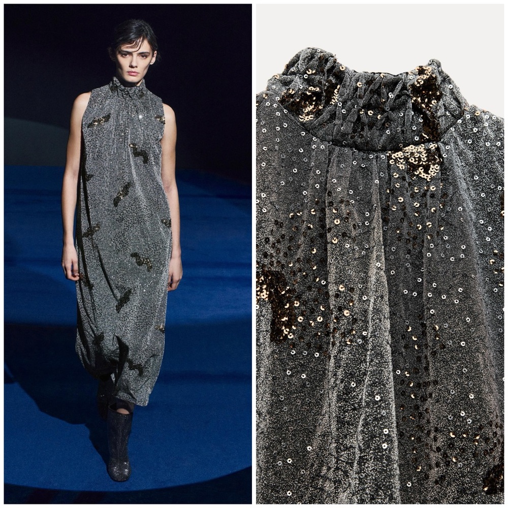ZARA ~ Long Sequin Dress